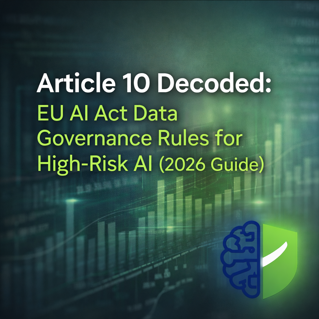 EU AI Act Article 10: Data Governance Requirements for High-Risk AI Systems