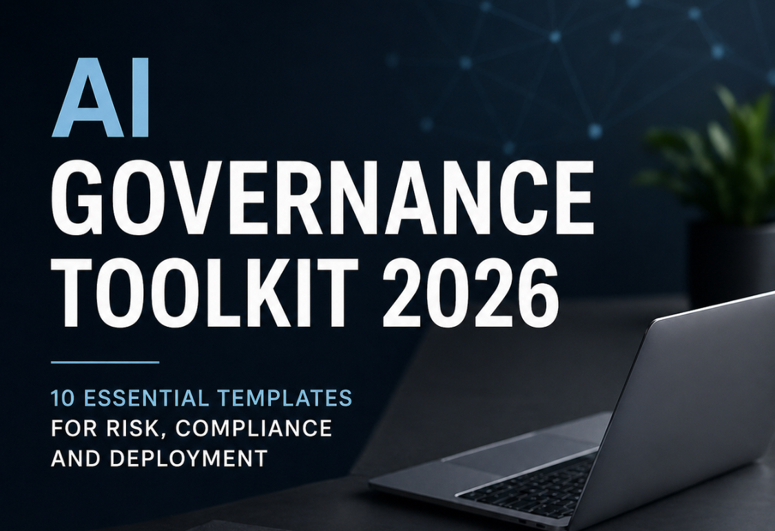 AI Governance Toolkit 2026 with 10 essential templates for risk management, compliance, and AI deployment in organizations