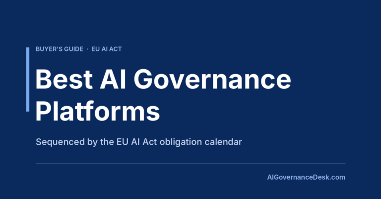 Best AI governance platforms buyer's guide for the EU AI Act, sequenced by the obligation calendar